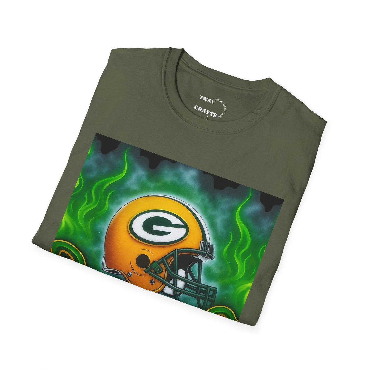 Green Bay Packers T-Shirt, Unisex Softstyle Tee, Football Fan Gear, Game Day Apparel, Sports T-Shirt, Gift for Sports Lovers