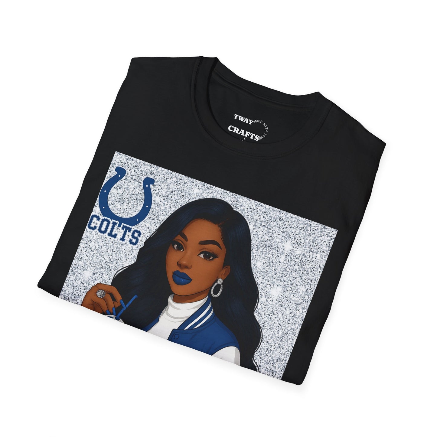 Colts Not Today Satan T-Shirt, Softstyle Graphic Tee, Sports Fan Apparel, Funny T-Shirt, Gift for Her, Unisex Casual Wear