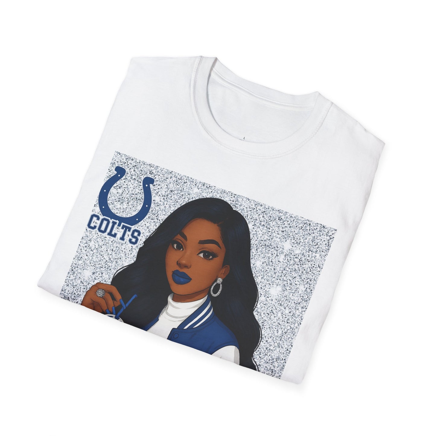 Colts Not Today Satan T-Shirt, Softstyle Graphic Tee, Sports Fan Apparel, Funny T-Shirt, Gift for Her, Unisex Casual Wear