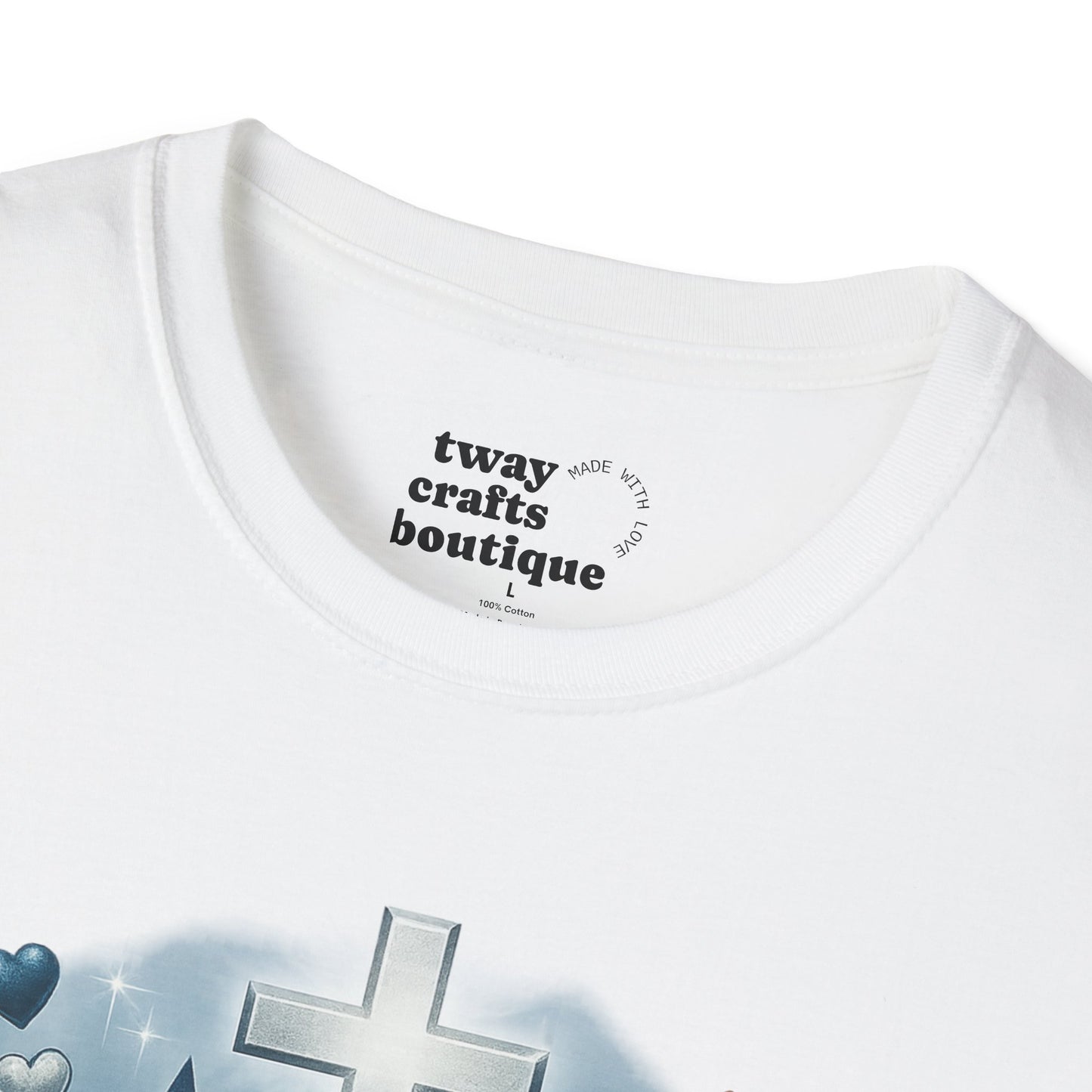 Faith Over Fumbles T-Shirt, Unisex Softstyle Tee for Sports Lovers, Perfect for Game Day, Faith-Based Gifts, Athletic Wear