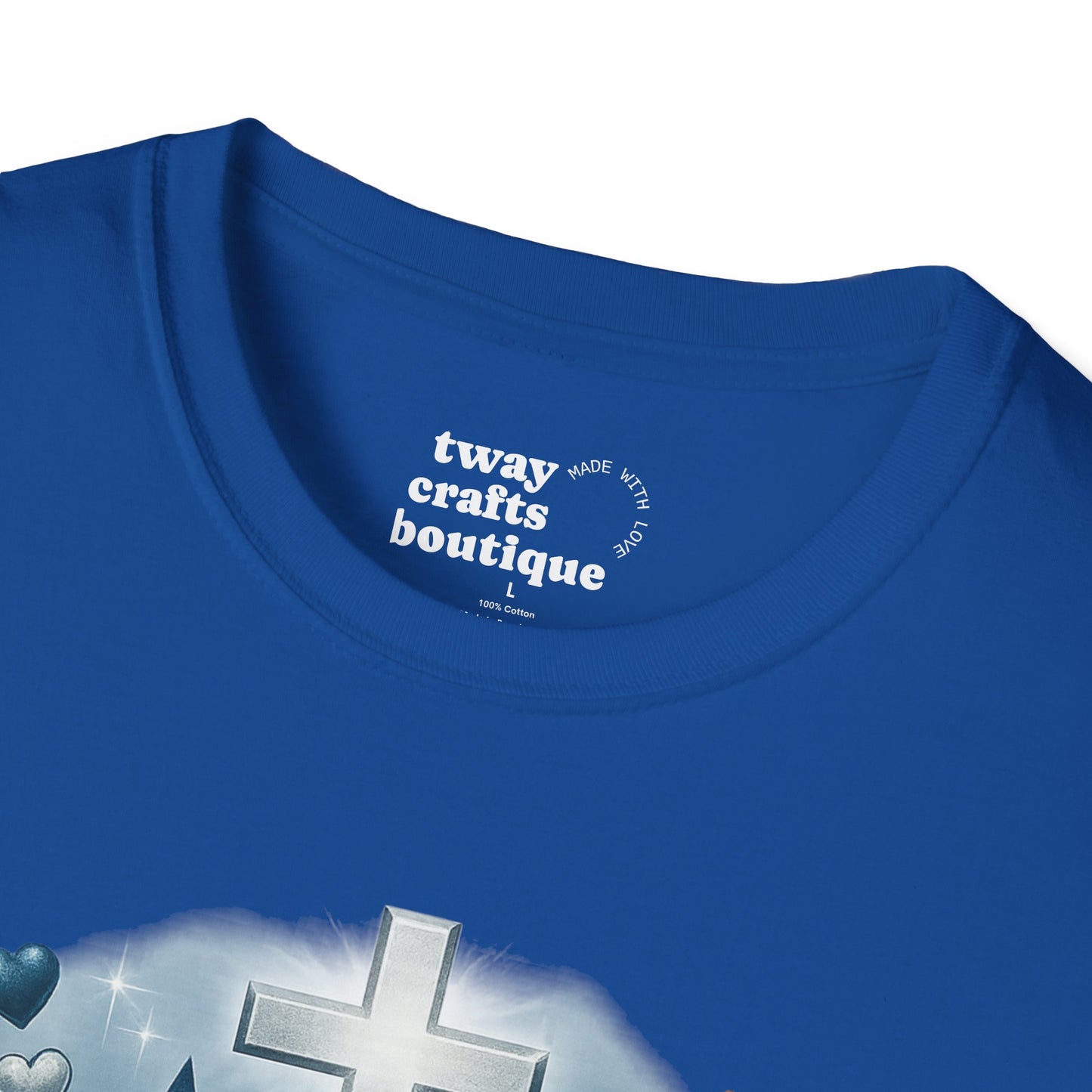 Faith Over Fumbles T-Shirt, Unisex Softstyle Tee for Sports Lovers, Perfect for Game Day, Faith-Based Gifts, Athletic Wear