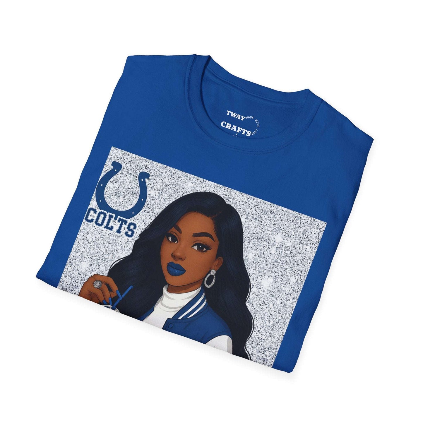 Colts Not Today Satan T-Shirt, Softstyle Graphic Tee, Sports Fan Apparel, Funny T-Shirt, Gift for Her, Unisex Casual Wear