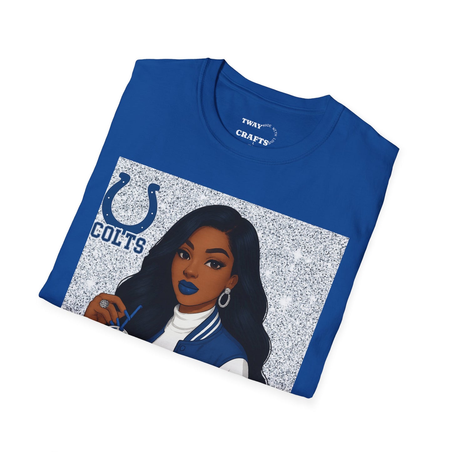 Colts Not Today Satan T-Shirt, Softstyle Graphic Tee, Sports Fan Apparel, Funny T-Shirt, Gift for Her, Unisex Casual Wear