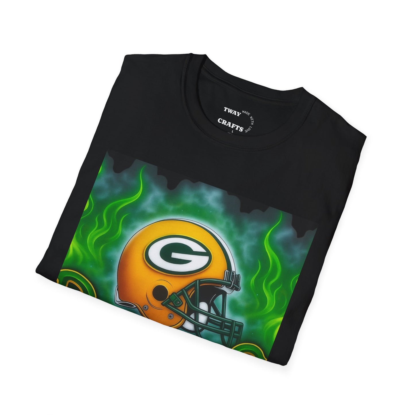 Green Bay Packers T-Shirt, Unisex Softstyle Tee, Football Fan Gear, Game Day Apparel, Sports T-Shirt, Gift for Sports Lovers