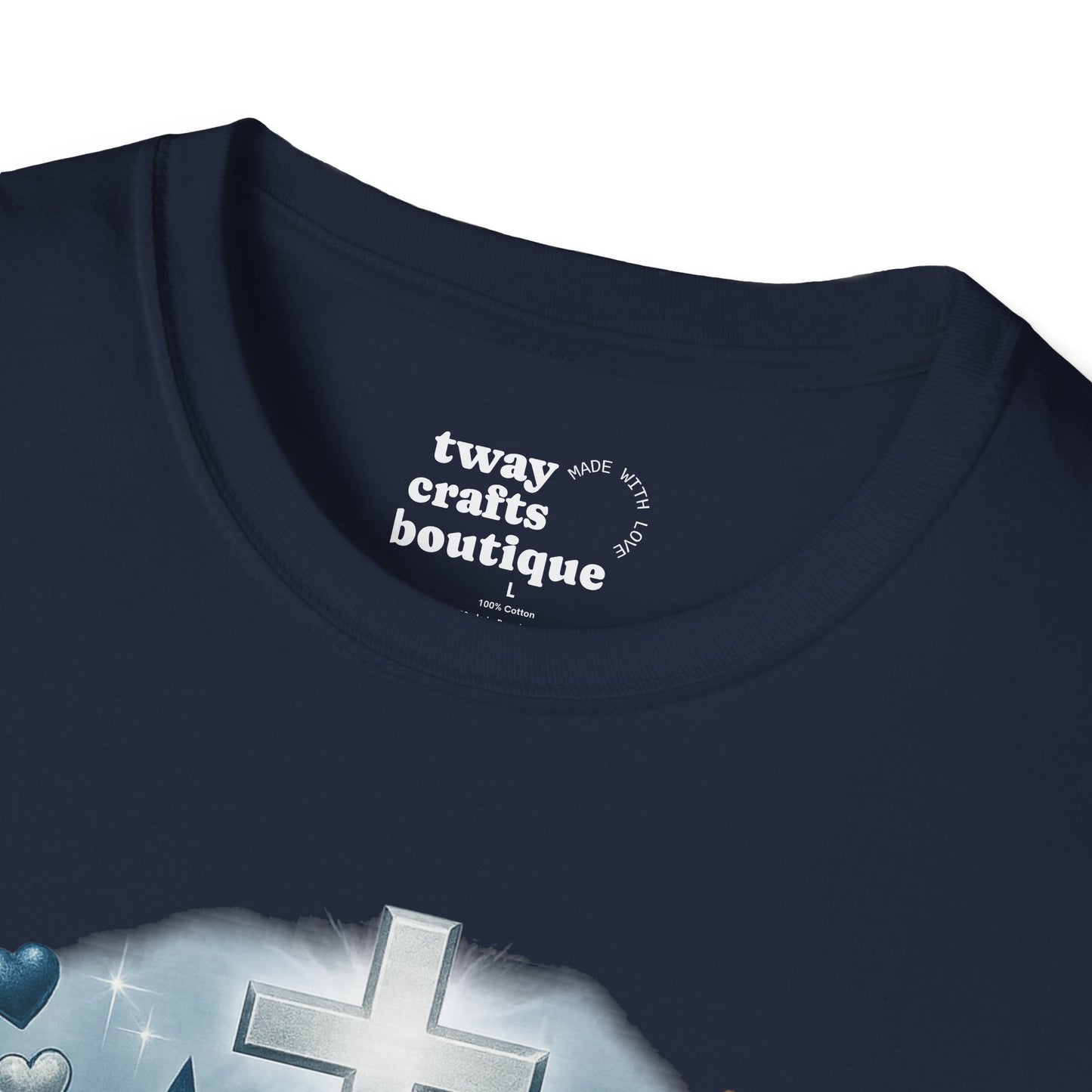 Faith Over Fumbles T-Shirt, Unisex Softstyle Tee for Sports Lovers, Perfect for Game Day, Faith-Based Gifts, Athletic Wear