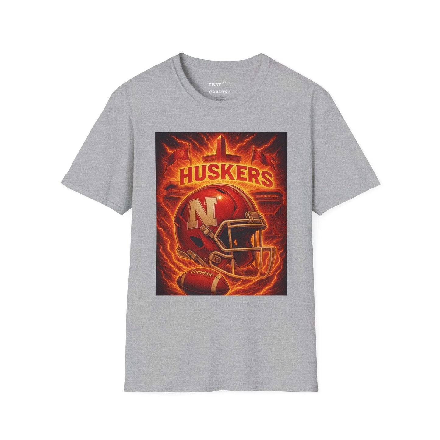 Huskers Football T-Shirt, Unisex Sports Tee, Game Day Apparel, Casual Wear, Gift for Sports Fans