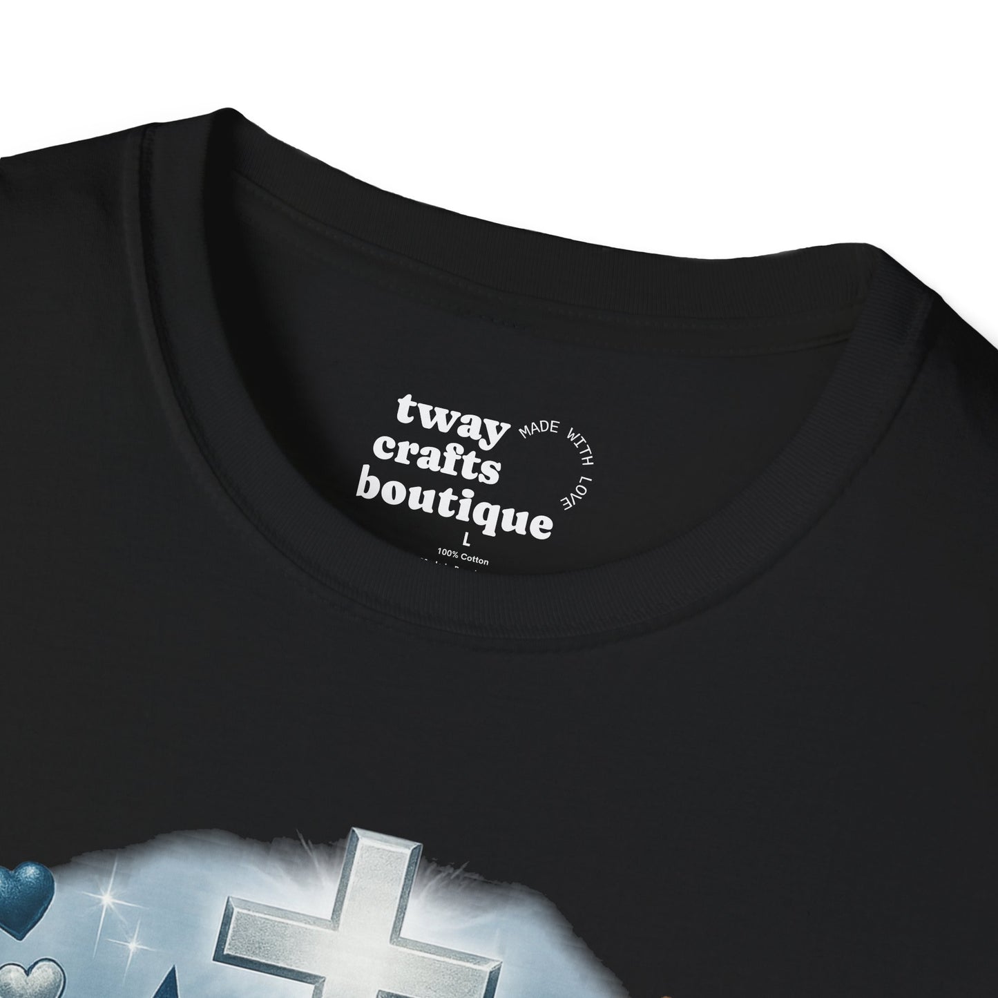 Faith Over Fumbles T-Shirt, Unisex Softstyle Tee for Sports Lovers, Perfect for Game Day, Faith-Based Gifts, Athletic Wear
