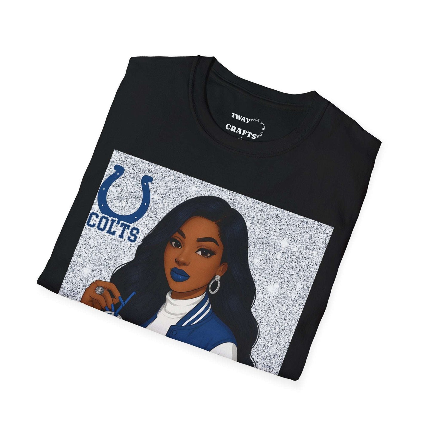 Colts Not Today Satan T-Shirt, Softstyle Graphic Tee, Sports Fan Apparel, Funny T-Shirt, Gift for Her, Unisex Casual Wear