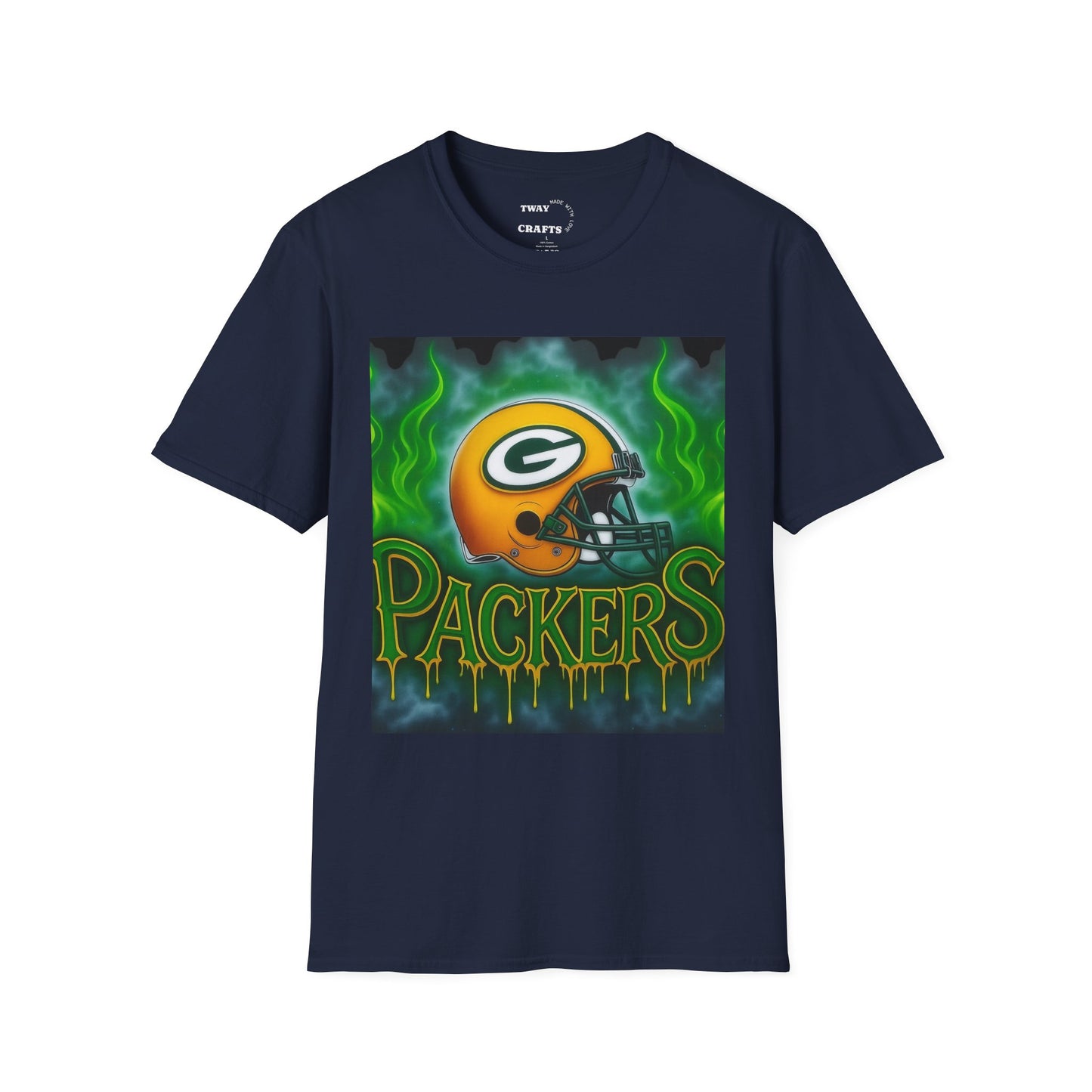 Green Bay Packers T-Shirt, Unisex Softstyle Tee, Football Fan Gear, Game Day Apparel, Sports T-Shirt, Gift for Sports Lovers