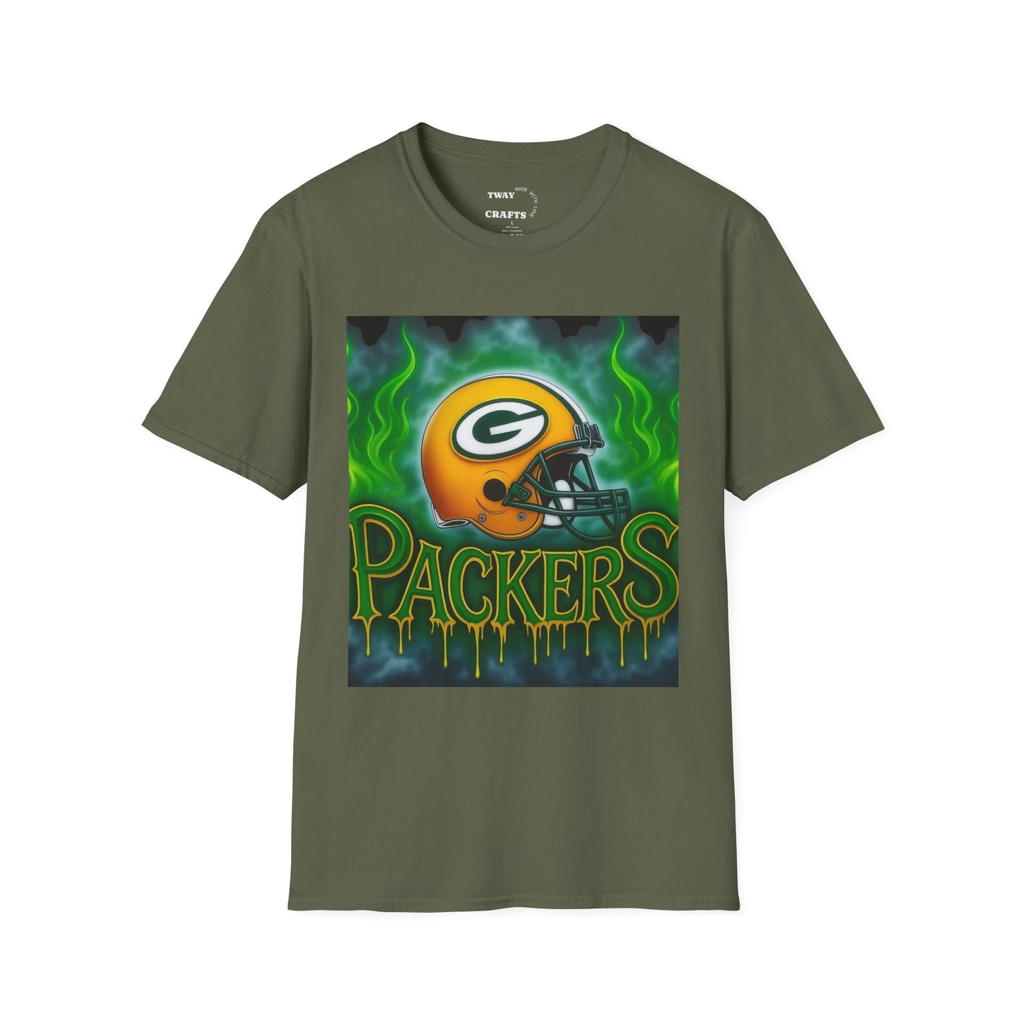 Green Bay Packers T-Shirt, Unisex Softstyle Tee, Football Fan Gear, Game Day Apparel, Sports T-Shirt, Gift for Sports Lovers