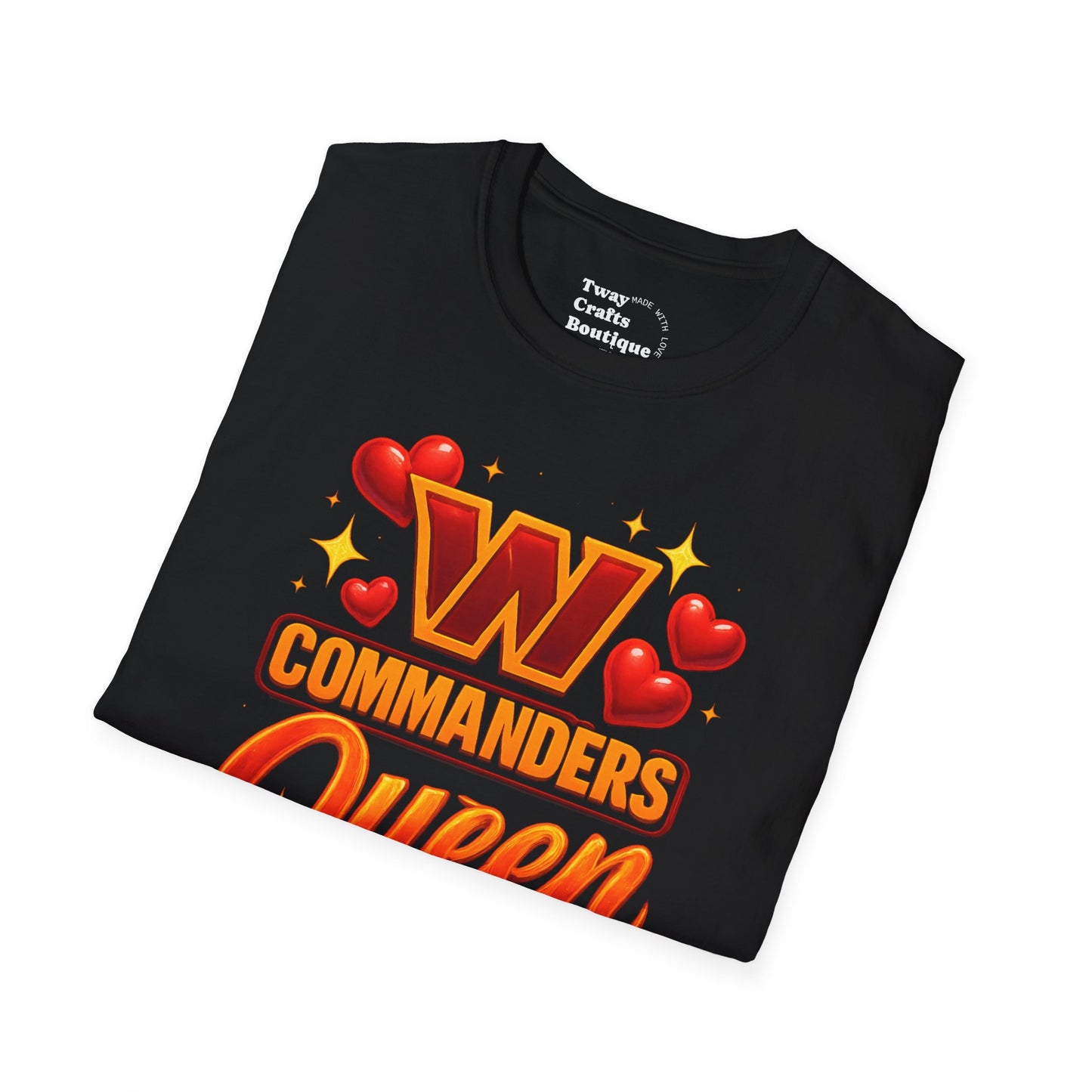Unisex Softstyle T-Shirt - Commanders Queen Graphic Tee, Casual Fashion, Gift for Gamers, Fun Summer Wear, Birthday Present