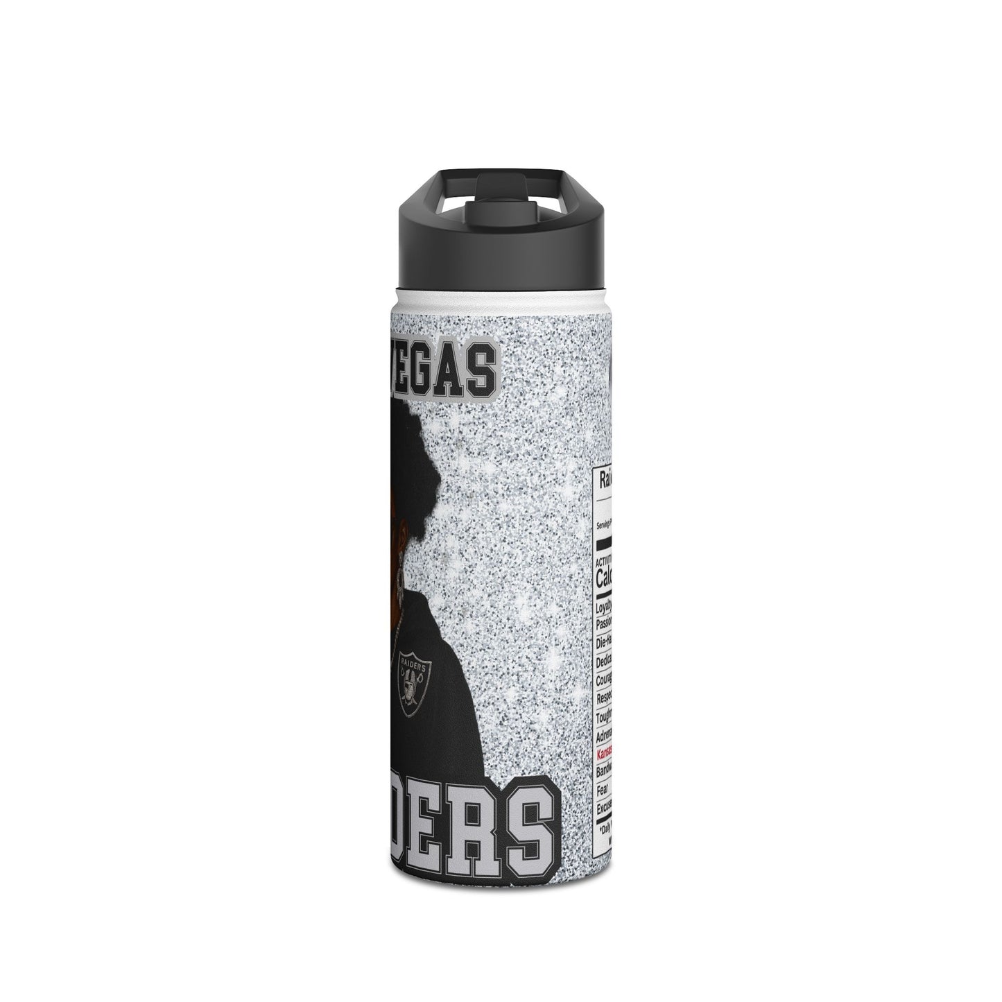 Raiders Stainless Steel Water Bottle - Perfect for Sports Fans, Outdoor Adventures, Hydration and Gifts