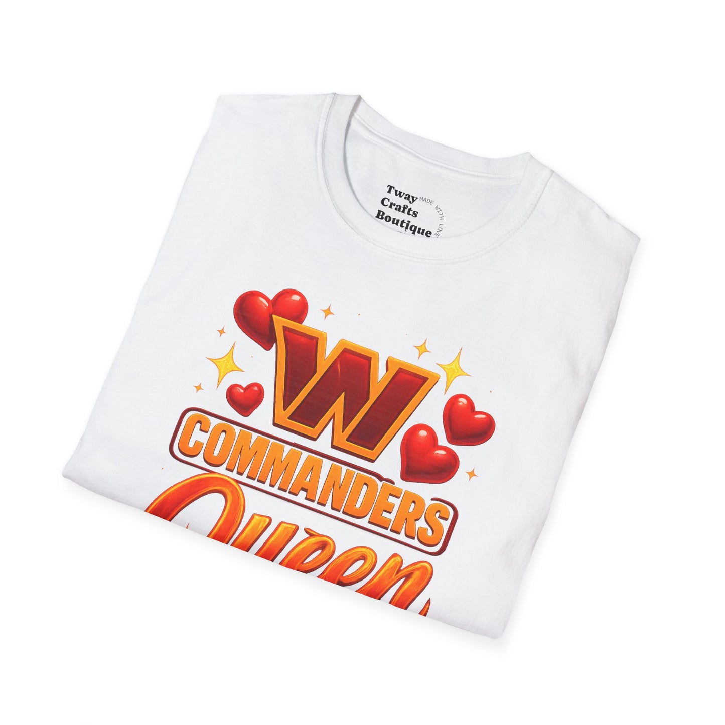Unisex Softstyle T-Shirt - Commanders Queen Graphic Tee, Casual Fashion, Gift for Gamers, Fun Summer Wear, Birthday Present