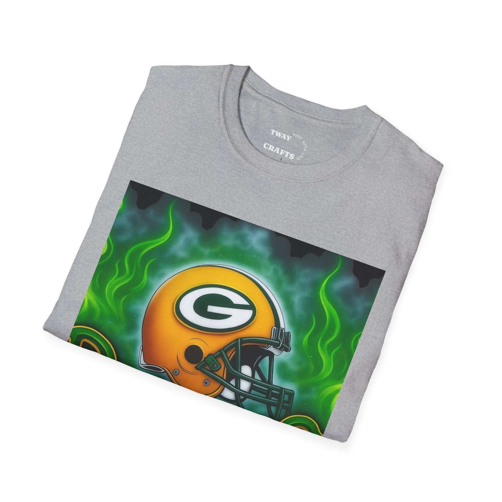 Green Bay Packers T-Shirt, Unisex Softstyle Tee, Football Fan Gear, Game Day Apparel, Sports T-Shirt, Gift for Sports Lovers