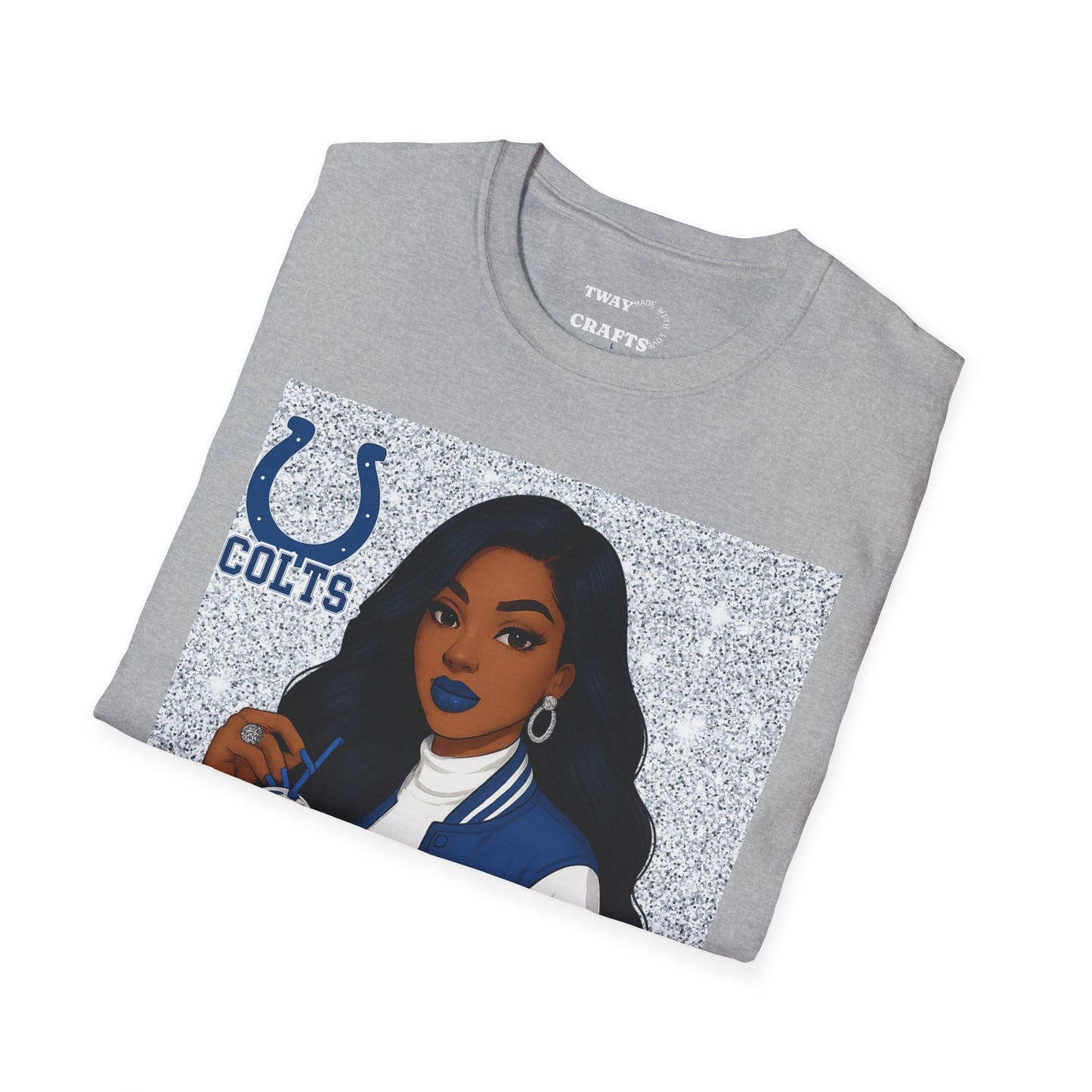 Colts Not Today Satan T-Shirt, Softstyle Graphic Tee, Sports Fan Apparel, Funny T-Shirt, Gift for Her, Unisex Casual Wear
