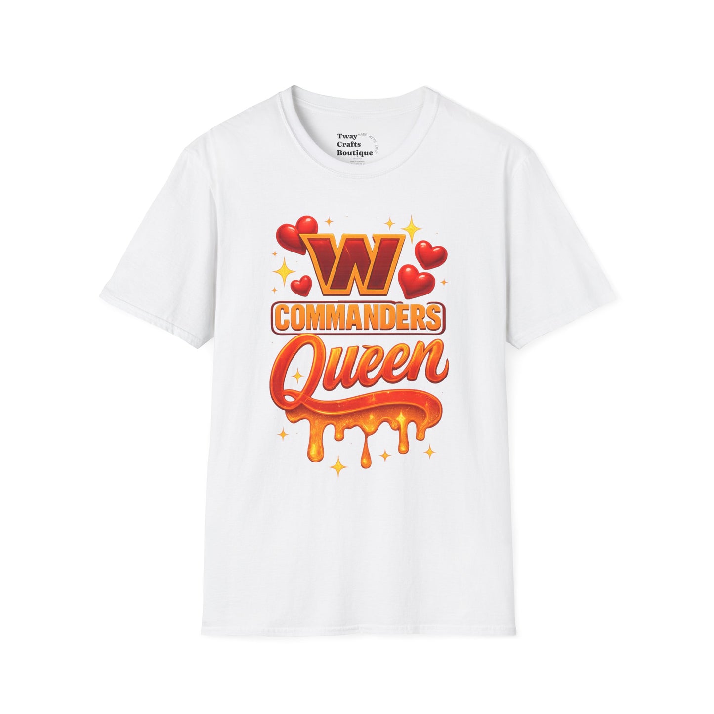 Unisex Softstyle T-Shirt - Commanders Queen Graphic Tee, Casual Fashion, Gift for Gamers, Fun Summer Wear, Birthday Present