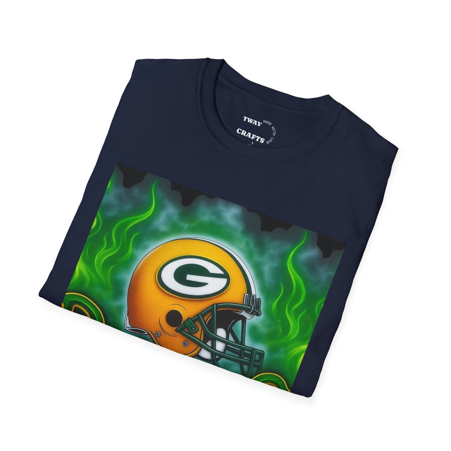 Green Bay Packers T-Shirt, Unisex Softstyle Tee, Football Fan Gear, Game Day Apparel, Sports T-Shirt, Gift for Sports Lovers