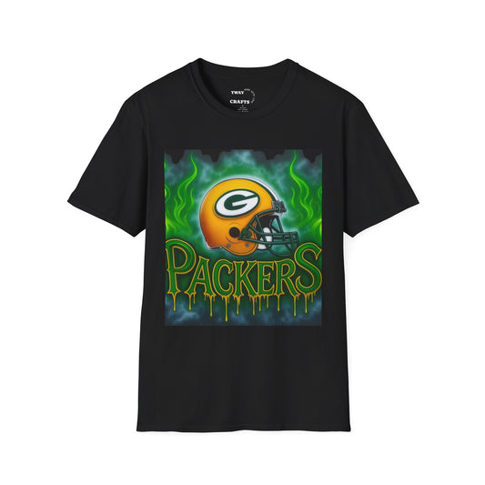 Green Bay Packers T-Shirt, Unisex Softstyle Tee, Football Fan Gear, Game Day Apparel, Sports T-Shirt, Gift for Sports Lovers