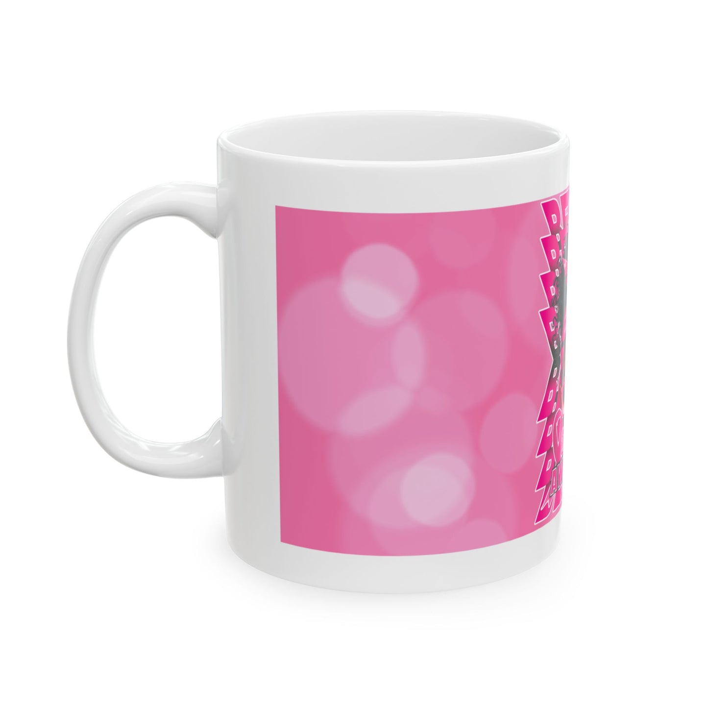 Breast Cancer Ceramic Mug, (11oz, 15oz)