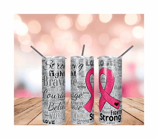 AFFIRMATION BREAST CANCER TUMBLER