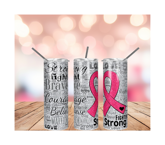 AFFIRMATION BREAST CANCER TUMBLER