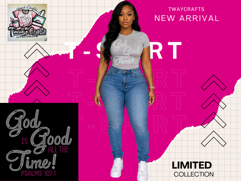 God is God is Good all the Time Rhinestones