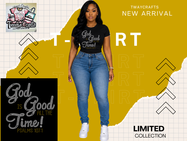 God is God is Good all the Time Rhinestones