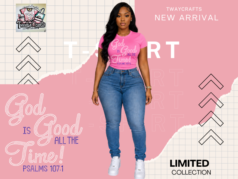 God is God is Good all the Time Rhinestones